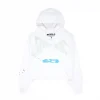Sp5der Cropped Hoodie Eggshell