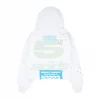 Sp5der Cropped Hoodie Eggshell
