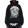 Sp5der OG Web Hoodie Black