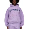 Sp5der Acai Hoodie Purple