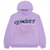 Sp5der Acai Hoodie Purple