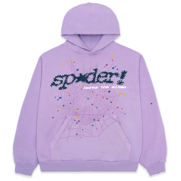 Sp5der Acai Hoodie Purple