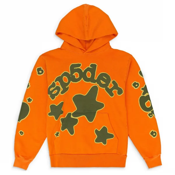Sp5der Beluga Hoodie Carrot Orange