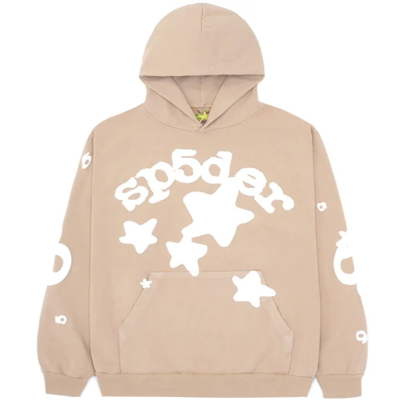 Sp5der Beluga Hoodie Light Brown
