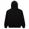 Sp5der Flame Web Graphic Hoodie Black Orange