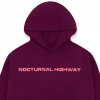 Sp5der Nocturnal Highway Hoodie Dark Purple