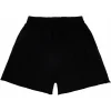 Sp5der OG Logo Embroidered Sweatshort in Black