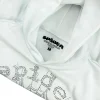 Sp5der OG Rhinestone Logo Hoodie White