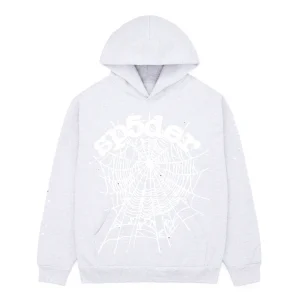 Sp5der OG Web Hoodie Heather Grey
