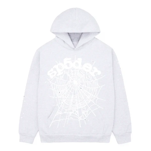 Sp5der OG Web Hoodie Heather Grey