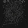 Sp5der OG Web V2 Phantom Zip-Up Hoodie Black