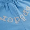 Sp5der OG Web V2 Sweat Short Dusty Blue
