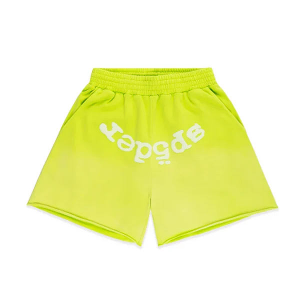 Sp5der OG Web V2 SweatshortAcid Green