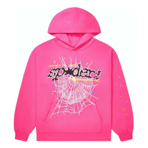 Sp5der P*NK V2 Hoodie Pink