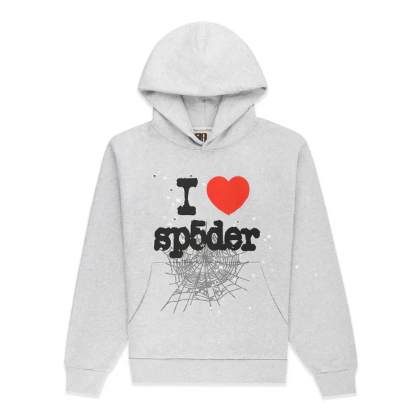 Sp5der Souvenir Hoodie Heather Grey