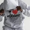Sp5der Souvenir Hoodie Heather Grey