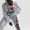 Sp5der Souvenir Hoodie Heather Grey