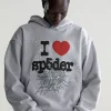Sp5der Souvenir Hoodie Heather Grey