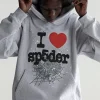 Sp5der Souvenir Hoodie Heather Grey