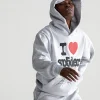 Sp5der Souvenir Hoodie Heather Grey