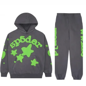 Sp5der Tracksuit Slate Grey