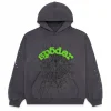 Sp5der Wait Web Hoodie Slate Grey