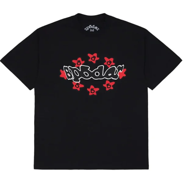 Sp5der Black Warped Tee