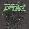 Sp5der Web Graphic Hoodie Charcoal Green