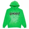 Sp5der Web Graphic Hoodie Green