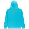 Sp5der Web Graphic Hoodie Turquoise Orange