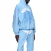 Sp5der Web Hoodie Blue