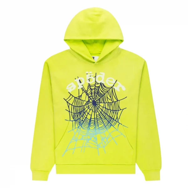 Sp5der Web Hoodie Fluorescent Green