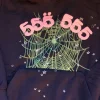 Sp5der Young Thug 555555 Angel Hoodie – Navy
