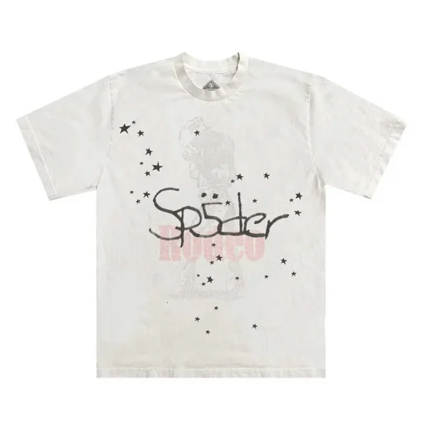 Travis Scott Cactus Jackx Sp5der Days Before Rodeo II Tee White