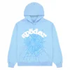Sp5der Web Hoodie Blue
