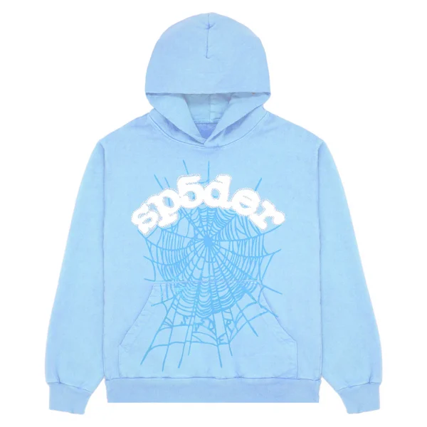 Sp5der Web Hoodie Blue