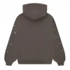 Sp5der Punk V2 Hoodie Slate Grey