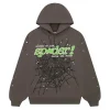 Sp5der Punk V2 Hoodie Slate Grey