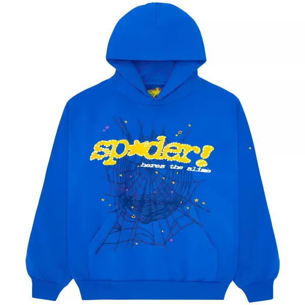 Sp5der Hoodie TC Blue
